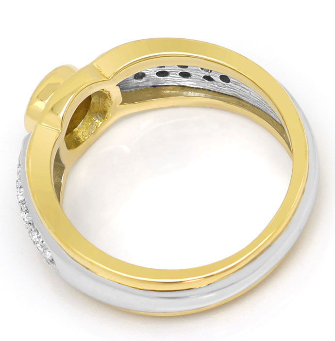 Foto 3 - Brillant-Diamantring in Gelbgold-Weißgold, 21Diamanten, S3591